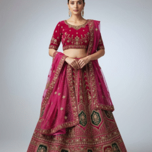 Bridal lahanga chunni  Heavy jarkan and mirror jodhpuri work