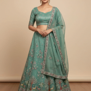 Sider lahanga chunni  Heavy jardozi with jarkan and jodhpuri work