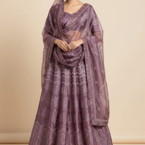 Sider  lahanga chunni  Heavy zari and sequence work