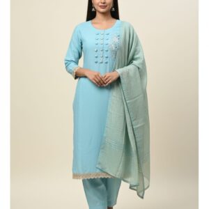 PURE Codding FABRIC TOP WITH  DUPATTA AND PURE Cotton FABRIC BOTTOM