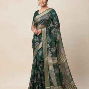Moss chiffon fabric saree heavy crape Chiffon blouse piece