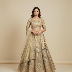 Designer sider LAHANGA CHUNNI WITH HEAVY EMBROIDERY WORK BLOUSE