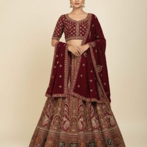 Bridal lehenga chunni